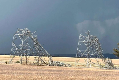 Victoria Storm 2024 - collapsed transmission towers