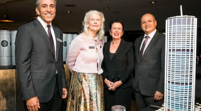 GPT CEO Bob Johnston with (from left) Dexus Executive General Manager Kevin George, Penelope Seidler, Sydney Lord Mayor Clover Moore