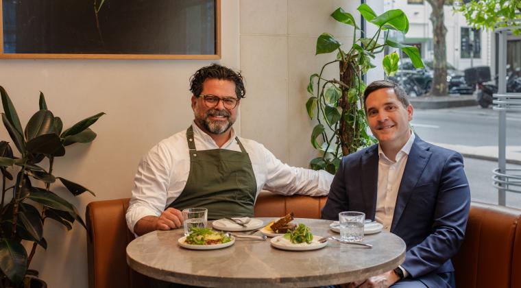 Chef Alejandro Saravia and Matthew Brown, GPT Head of Office