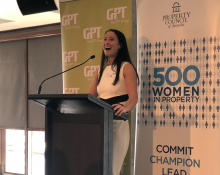 GPT's Amy Ng at the 500 Women in Property launch in Sydney