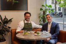 Chef Alejandro Saravia and Matthew Brown, GPT Head of Office